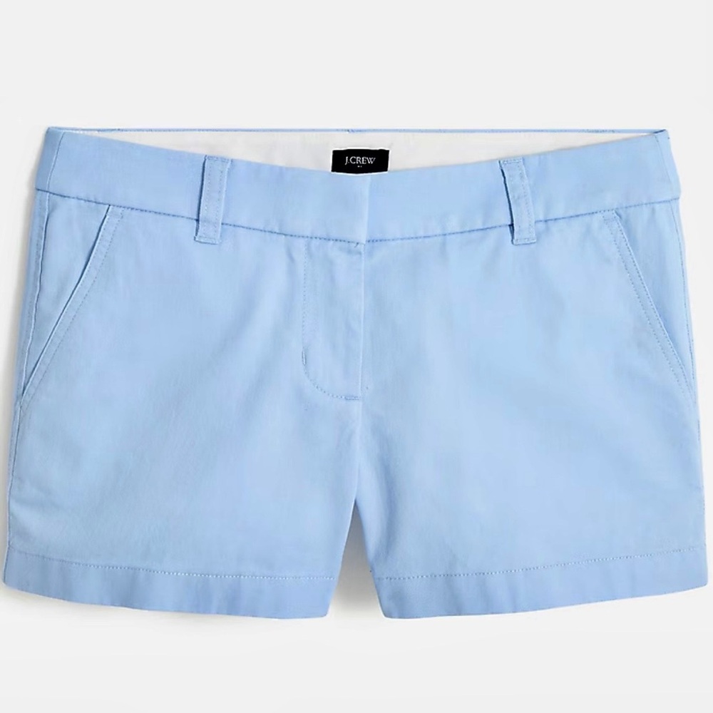 *NWT!* J. Crew “Pale Chambray” 3 1/2” Chino Shorts